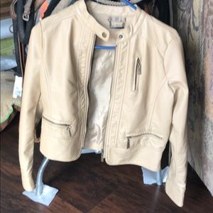 Faux leather jacket
